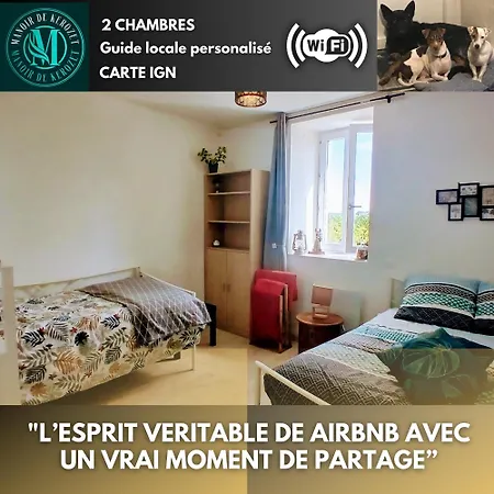 Manoir De Kerozet - Chambres Chez L'Habitant - 3 Chiens Plouider Exterior photo